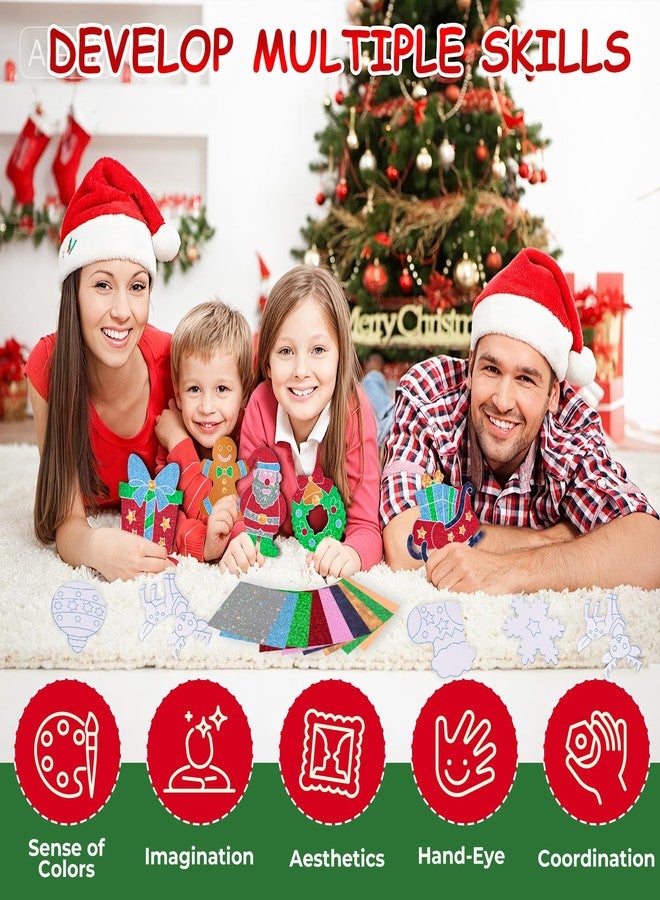 ماكس فن، أشغال يدوية من رقائق معدنية للأطفال، أنشطة إبداعية، ملصقات إسفنجية، مجموعات أدوات حرفية لحفلات الأطفال وهدايا عيد الميلاد - Image 5